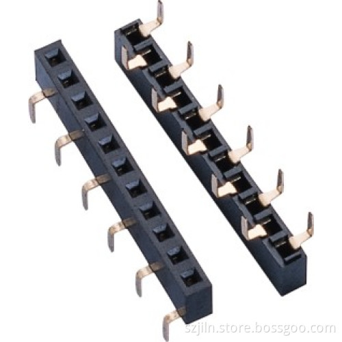 2.54mm pitch single row bottom entry female header wholesale